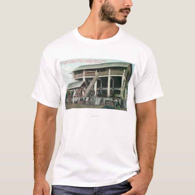Italienisch-Schweizer Kolonien-Weinbrand-Brennerei T-Shirt (Vorderseite)