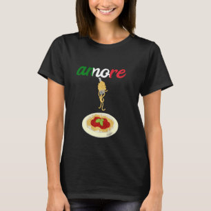 Italienisch Spaghetti Lover Pasta Noodles Liebe C T-Shirt