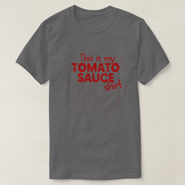 Italienisch Spaghetti Tomato Sauce Marinara T-Shirt (Design vorne)