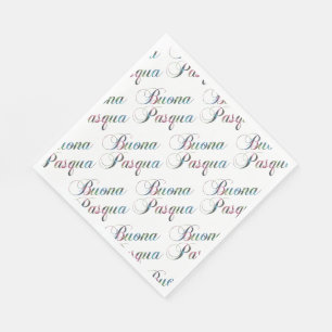 Italienisch Sprache glücklich Ostern Buona Pasqua  Serviette