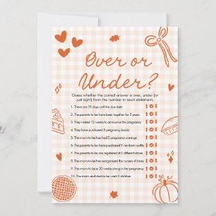 Italienisch über oder unter Babydusche Einladung