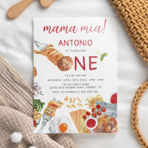 Italienisch Wasserfarbe 1. Geburtstag