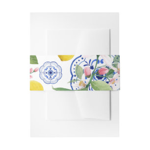 Italienisch Wedding Sicilian Tile Lemon Einladungsbanderole