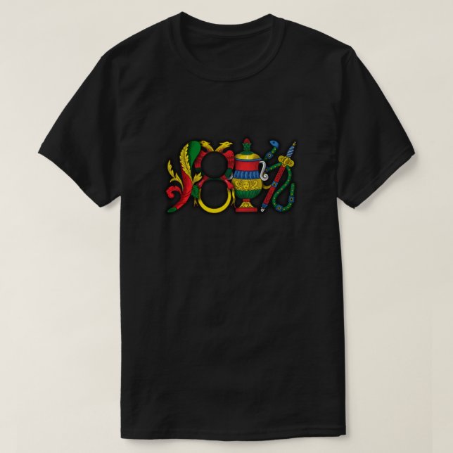Italienische Aces Briscola Scopa Karte T-Shirt (Design vorne)