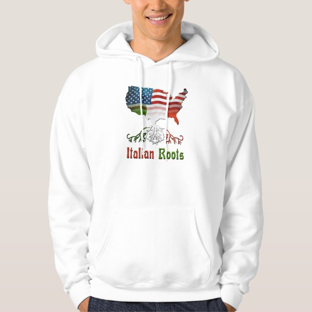 Italienische amerikanische HerkunftHoodies Hoodie (Vorderseite)