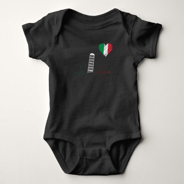 Italienische Architektur Baby Strampler (Vorderseite)