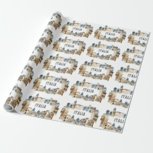Italienische Architektur Geschenkpapier