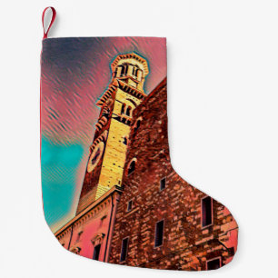 Italienische Architekturmalerei Kleiner Weihnachtsstrumpf