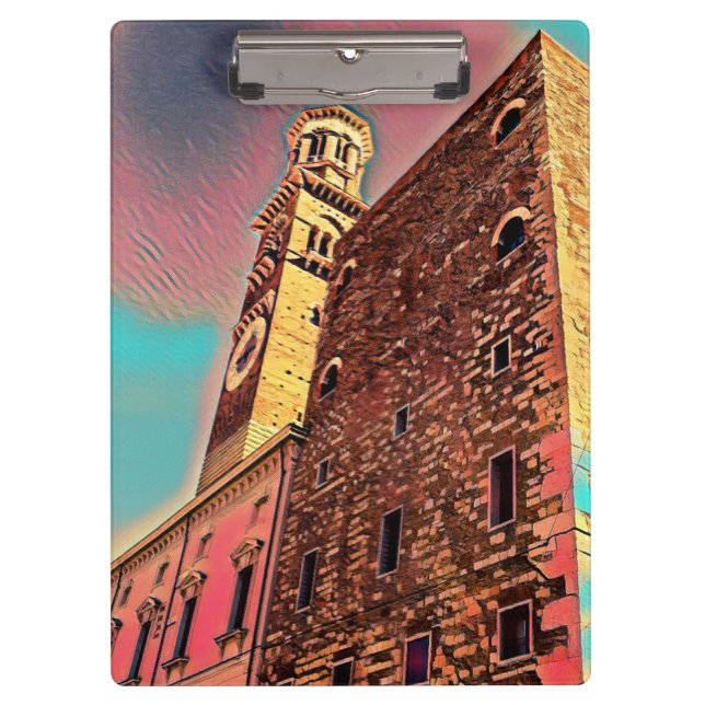 Italienische Architekturmalerei Klemmbrett (Vorderseite)