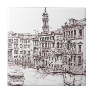 Italienische Architekturzeichnungen Fliese