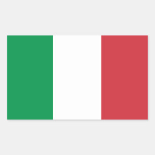 Italienische Aufkleber für das Rechteck der Flagge