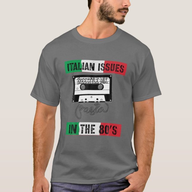 Italienische Ausgabe Flag Pasta Cassette 80er, Ita T-Shirt (Vorderseite)
