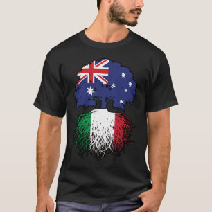 Italienische australische Treueflagge T-Shirt