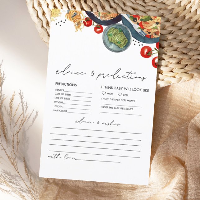 Italienische Babyberatungskarte Wasserfarbe (Von Creator hochgeladen)