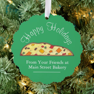 Italienische Bäckerei Chrismas Biscotti Happy Holi Ornament Karte