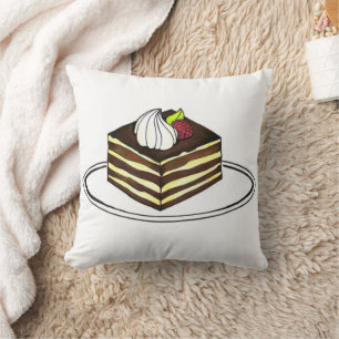 Italienische Bäckerei Tiramisu Dessert Kuchen Slic Kissen