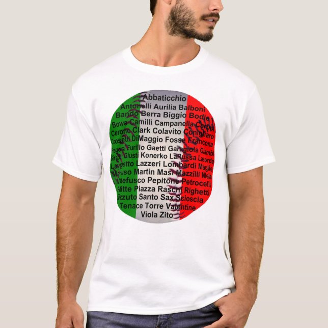 Italienische Baseball-Spieler T-Shirt (Vorderseite)