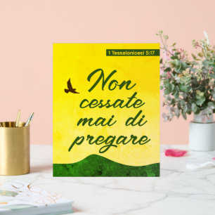 Italienische Bibelverse Versetto Motivazionali Acrylschild