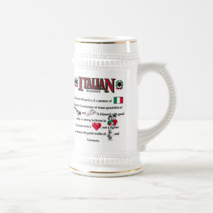 Italienische Bier-Tasse Bierglas