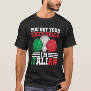 Italienische Boccia für eine italienische Bocce-Ba T-Shirt