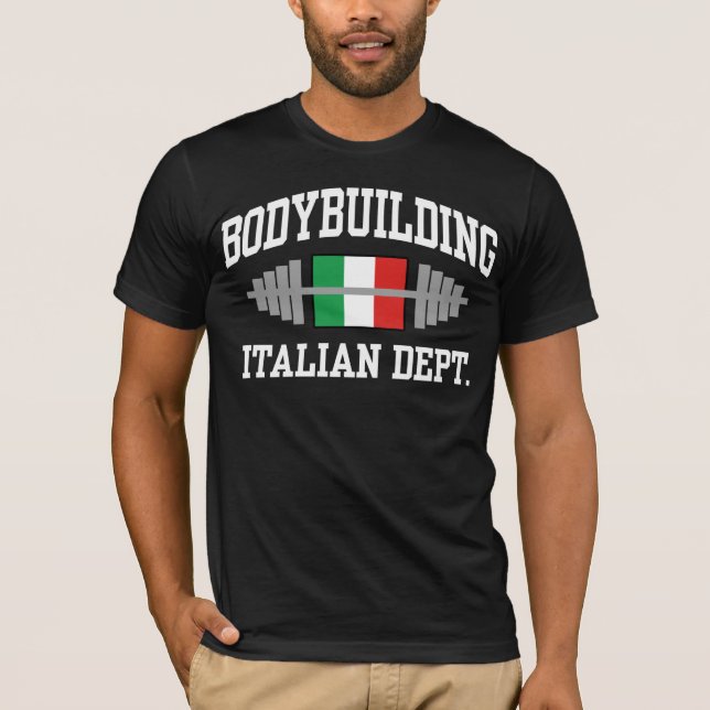 Italienische Bodybuilding T-Shirt (Vorderseite)