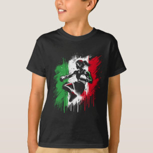 Italienische Boxerin - Italien Kickboxen Mädchen T-Shirt