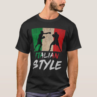Italienische Boxstil Italien Boxmännchen T-Shirt