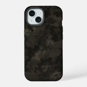 Italienische Camo Mitternacht Schwarz Einzigartige iPhone 15 Hülle