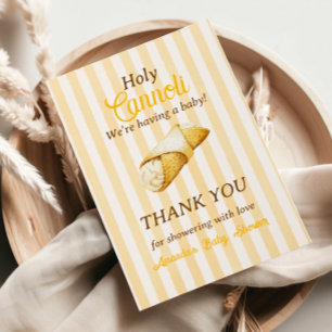 Italienische Cannoli-Baby-Shower-Geschenke mit gel Dankeskarte