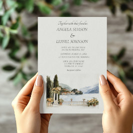 Italienische Comer Hochzeit Einladung