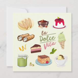 Italienische Desserts Süßigkeiten