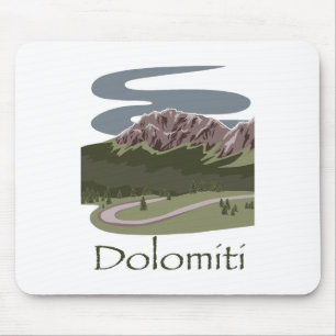 Italienische Dolomiten Wanderdesign Reise Die Alpe Mousepad