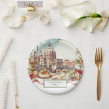 Italienische Einladung Hochzeitsessen in Italien