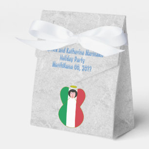 Italienische Engel Flagge Schwarze Haare Geschenkschachtel