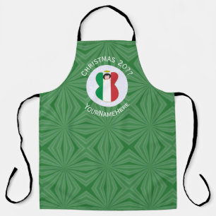 Italienische Engel-Weihnachtsflagge Personalisiert Schürze