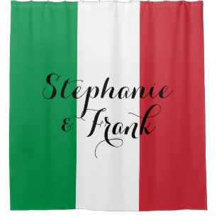 Italienische Fahne Colors Wedding Duschvorhang