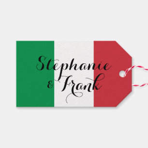 Italienische Fahne Colors Wedding Geschenkanhänger