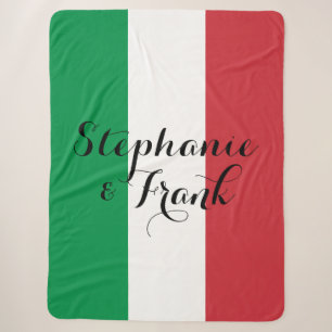 Italienische Fahne Colors Wedding Sherpadecke