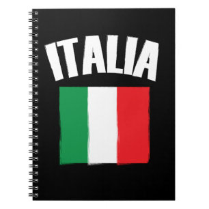 Italienische Fahne Flag Notizblock