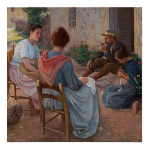 Italienische Familie Elin Danielson Gambogi Painti Poster