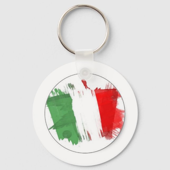 Italienische Fashion Flag Schlüsselanhänger (Vorderseite)