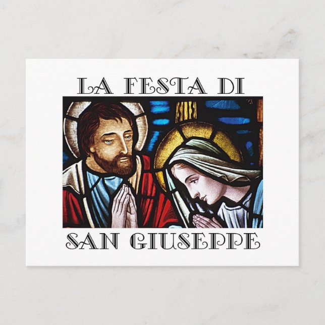 Italienische Festa di San Giuseppe - Fest von St.  Postkarte (Vorderseite)