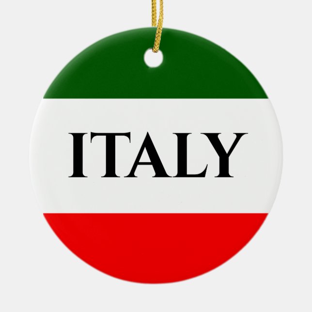 Italienische Flag Farben Design Ornament (Vorne)