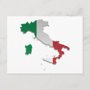 Italienische Flag-Karte_2 Postkarte