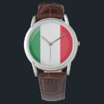 Italienische Flagge Armbanduhr<br><div class="desc">Italienische Flagge</div>