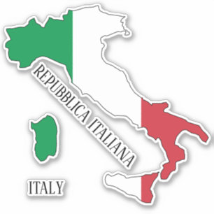 Italienische Flagge Aufkleber