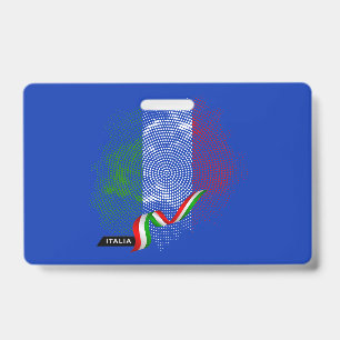 Italienische Flagge Ausweis