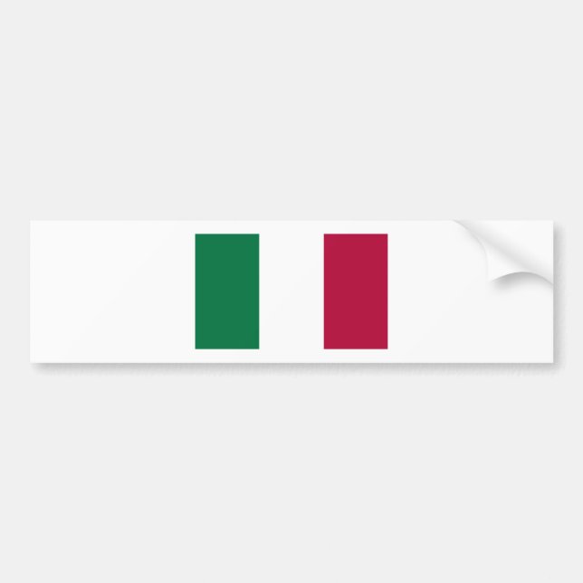 Italienische Flagge Autoaufkleber (Vorne)