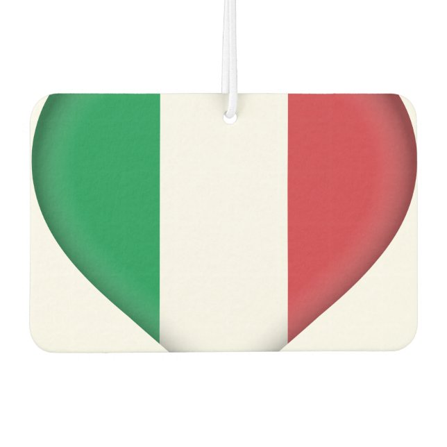 Italienische Flagge Autolufterfrischer (Vorderseite)