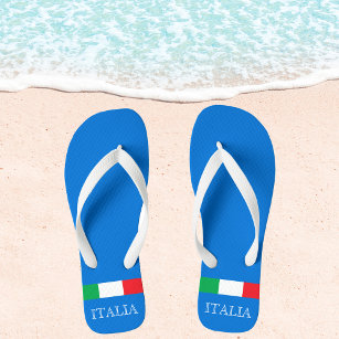 Italienische Flagge Azure blue Italia Flip Flops